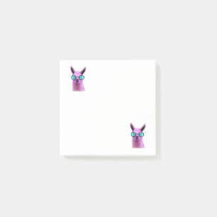 Kall rosa Llama! Posta-det noterar Post-it Block