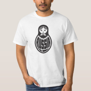 Kall rysk Matryoshka dockat-skjorta T Shirt