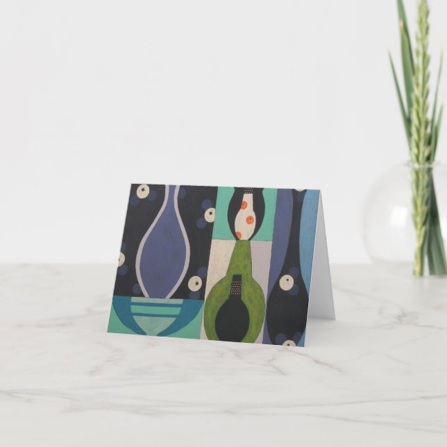 Kall samlingsMitt--Århundrade design Notecard Tack Kort (Framsida)