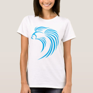 Kall Siamese stil för symbol för fiskSwishlogoty T Shirt