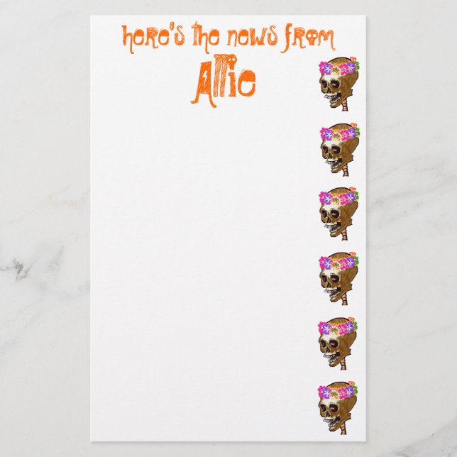 Kall skallepersonlig brevpapper (Framsida)