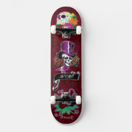 Kall skalleTrio Skateboard Bräda 20 Cm