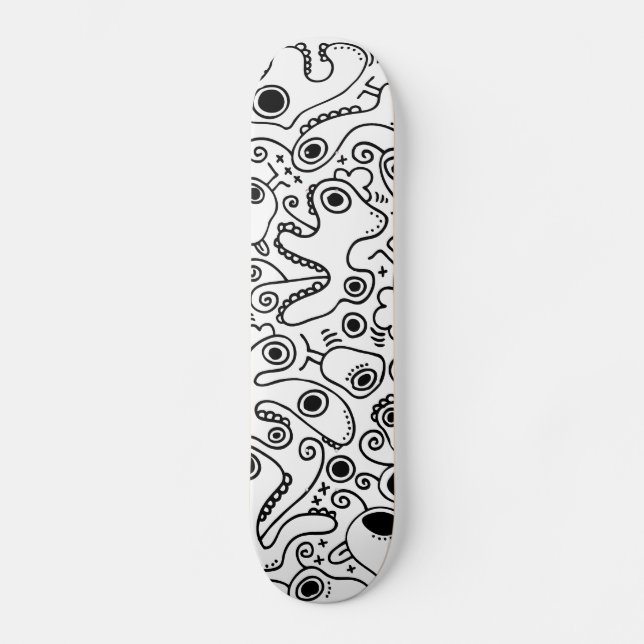 Kall skateboard med galna gigantiska diagram bräda 20 cm (Framsida)