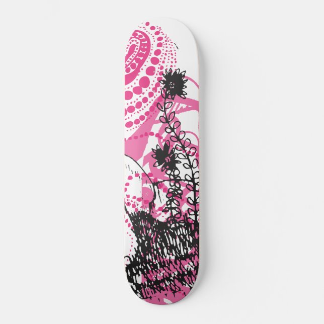 Kall skateboard med grafisk design (Framsida)