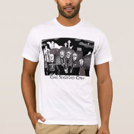 Kall skelett- besättning tee shirt