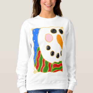 Kall Snemann Abstrakt Julkonst att Bära T Shirt