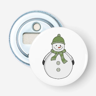 Kall snögubbe flasköppnare