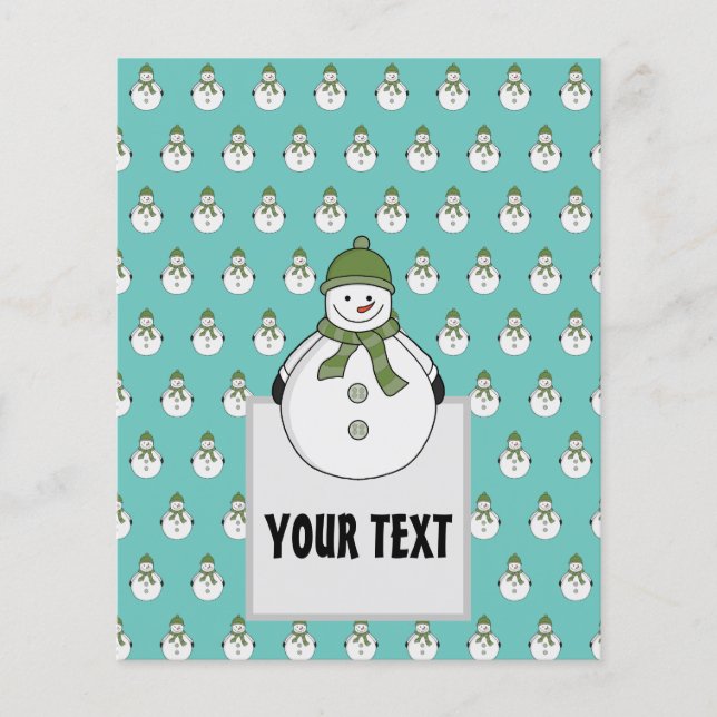 Kall snögubbe flygblad (Framsidan)