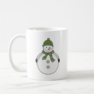 Kall snögubbe kaffemugg