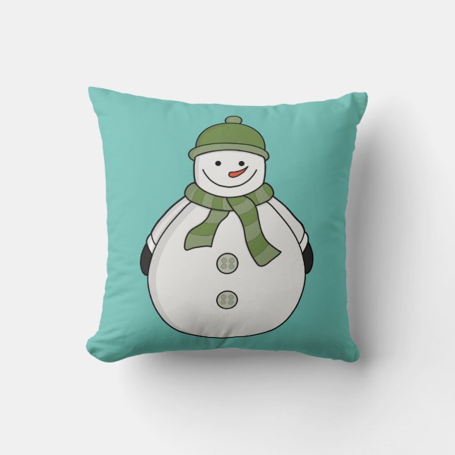 Kall snögubbe kudde (Framsida)