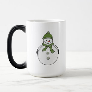 Kall snögubbe magisk mugg