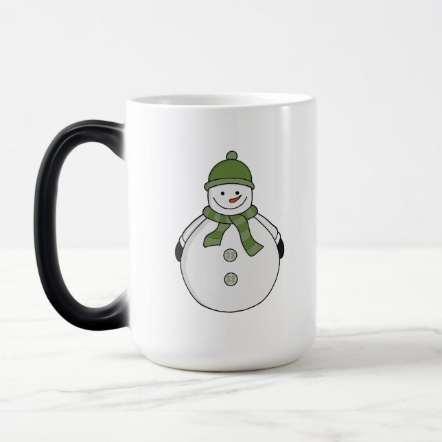 Kall snögubbe magisk mugg (Vänster)