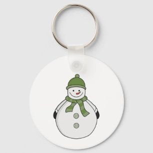 Kall snögubbe nyckelring