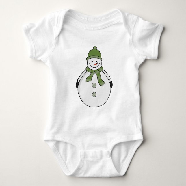 Kall snögubbe t shirt (Framsida)
