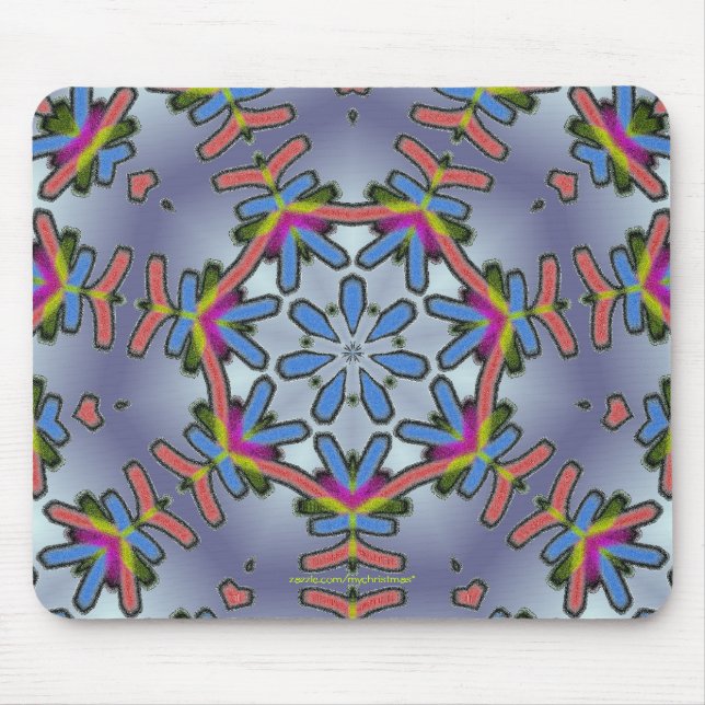 Kall Snowflake Mousepad Musmatta (Framsidan)