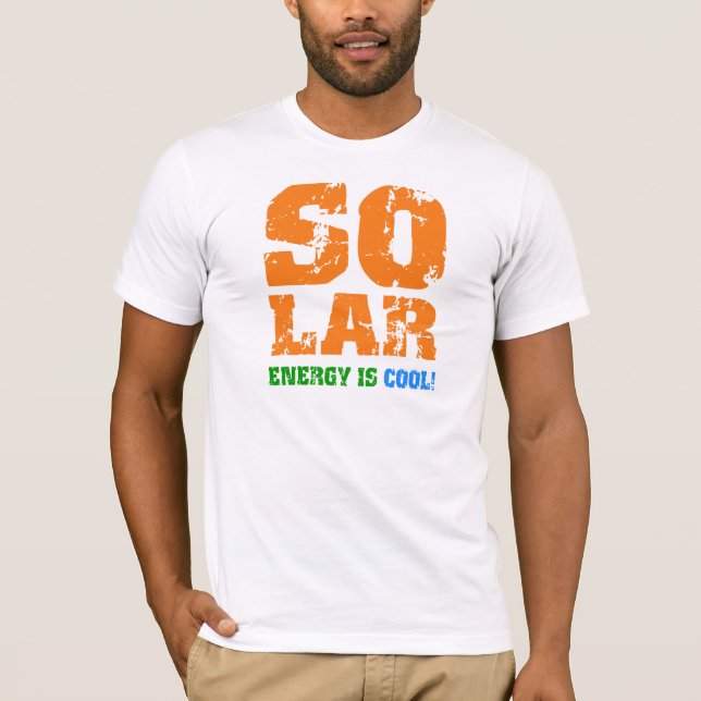 Kall sol- energi t-shirt (Framsida)
