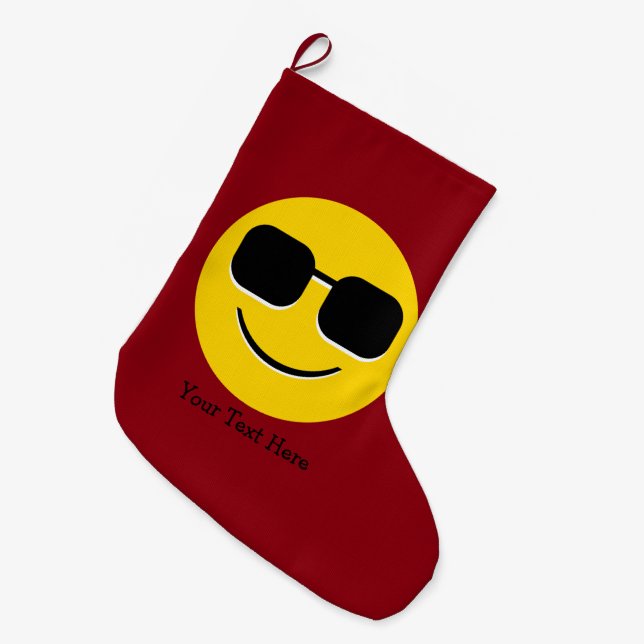 Kall solglasögonEmoji grabb Stor Julstrumpa (Framsidan (Hängande))