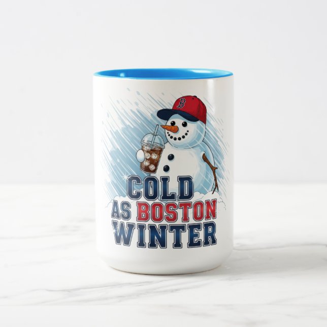 Kall som Boston Winter Två-Tonad Mugg (Center)