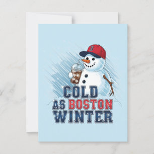Kall som Boston Winter Vykort