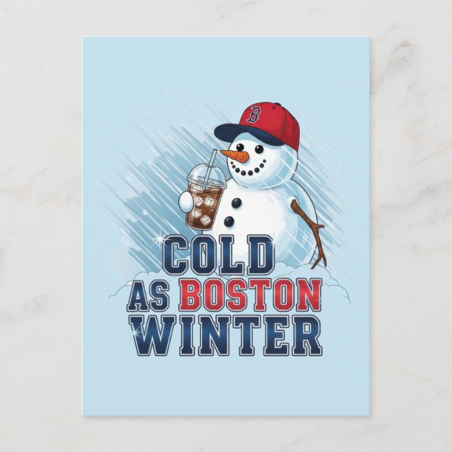Kall som Boston Winter Vykort (Framsida)
