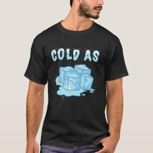 Kall som iskubaner Snö Coola Snö Snöflingor, fryst T Shirt