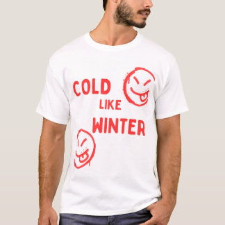 Kall som skjorta för vinterdesign t shirt
