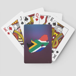 Kall South Africa flaggakarta Spelkort