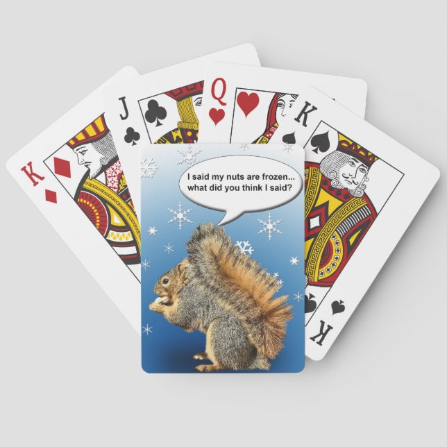 KALL SQUIRREL SPEL KORT (Baksidan)