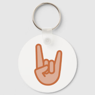 Kall sten räcker på Emoji Nyckelring
