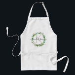 KALL SUCKULENT MONOGRAM FÖR KRANLÖVVERKVATTENFÄRG FÖRKLÄDE<br><div class="desc">Om du behöver några vidare customisation eller några andra matcha objekt,  behaga känselförnimmelsen som är fri att kontakta mig på info@yellowfebstudio.com</div>