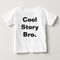 Kall Tee. för berättelseBro baby