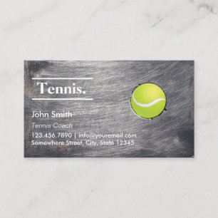 Kall tennis för Grungemetallstruktur Visitkort