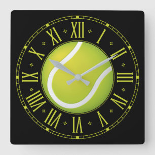 Kall tennisboll Time för sportar Fyrkantig Klocka