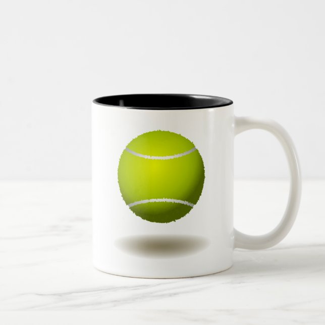 Kall tennisEmblem 2 Två-Tonad Mugg (Höger)