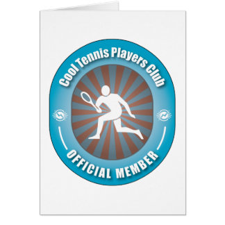 Kall tennisspelareklubb hälsningskort