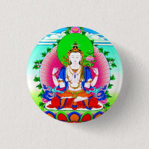 Kall tibetan thangka Shadakshari Avalokiteshvara Knapp