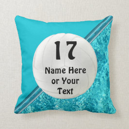 Kall turkospersonligvolleyboll kudder kudde