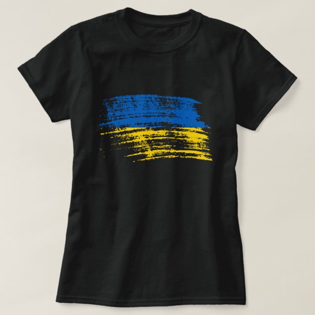 Kall ukrainsk flaggadesign tröja (Design framsida)