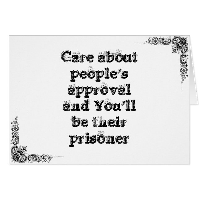 Kall underbar enkel vishetfilosofi tao dömer hälsningskort (Framsidan Horizontal)