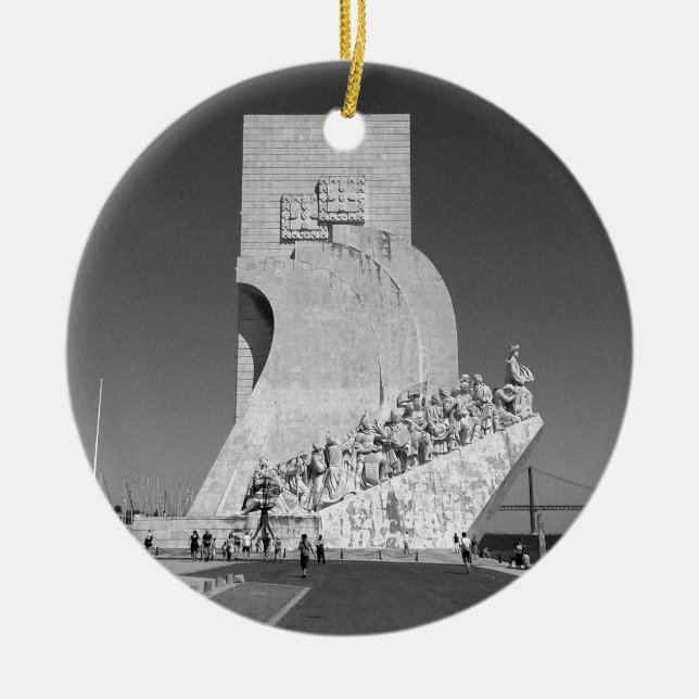 Kall upptäcktmonument | Padrão Descobrimentos Julgransprydnad Keramik (Framsidan)