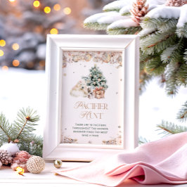 Kall utanför babybabyskor Nappar Hunt-spel Poster