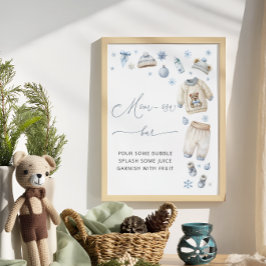 Kall utanför Barnkläderna Babykläder Mamma-osa Pub Poster