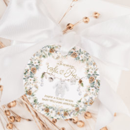 Kall utanför den närmaste barnbildsskuvret gåvor etiketter