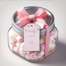 Kall utanför Glitter Snöflingor Rosa Baby Shower