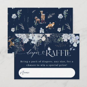 Kall utanför Hjorten Baby Shower Blommigt Bokar Tilläggskort