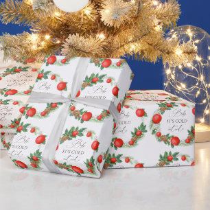 Kall Utanför jul Utandningsblåsslö Babykläder Presentpapper
