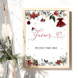 Kall utanför julflickans favoriter för babykläder poster<br><div class="desc">Denna punkt skapar en perfekt i feststämning för att fira en babydusch under vintern,  där julsäsongens värme blandas med känslan av att välkomna ett nyfödd bebis. Matchande objekt är tillgängliga.</div>