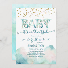 Kall utanför Kön Neutral babyinställarinbjudan