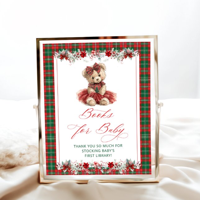 Kall utanför Nalle Bokar för Baby babyskor Poster (Skapare uppladdad)