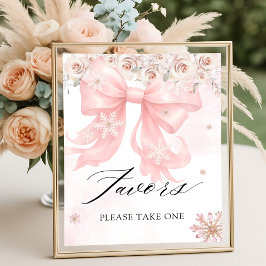 Kall utanför Rosa av fack för babykläder på vinter Poster